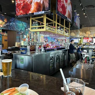 Bar area. TVs everywhere