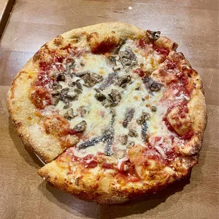 Anchovies and Mushrooms