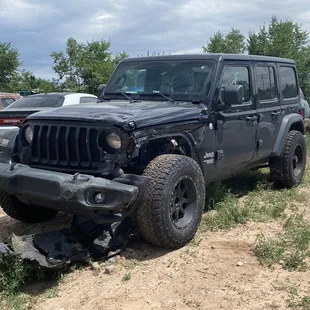 My totaled 2019 Jeep Wrangler Unlimited Sport