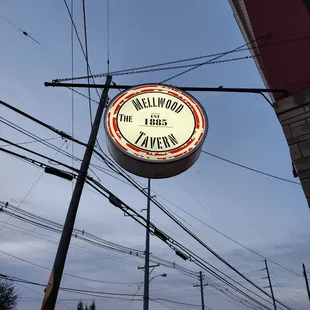a sign for mellwood tavern