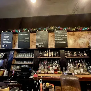 menus on the wall