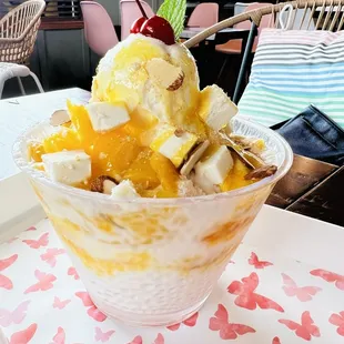 Mango Cheesecake Shaved Ice Cream