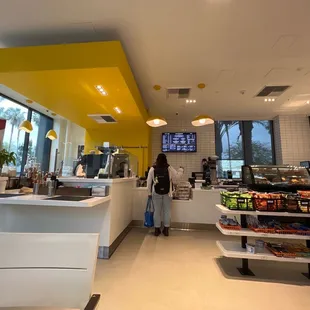 a woman standing in a store