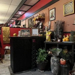 the interior of the restaurant
