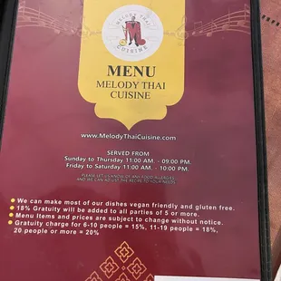 We can make most of our dishes vegan friendly and gluten free.