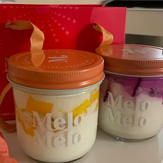 Mango Mochi Coconut Jelly