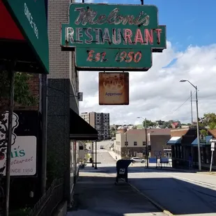 Old neon sign out front
