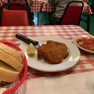 Chicken cutlet? Gnocchi?