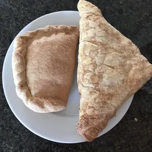 two pies on a plate