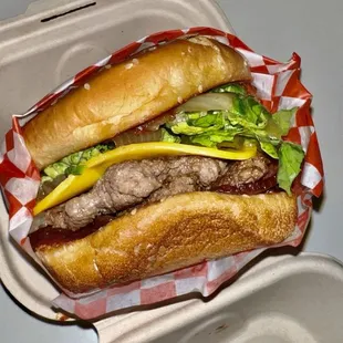 Double Southwest Bacon Burger (Glatt kosher )   @hybrideater