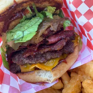 Double Southwest Bacon Burger (Glatt kosher )