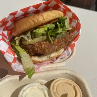 Spicy chicken sandwich