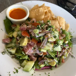 Tuna ceviche salad.