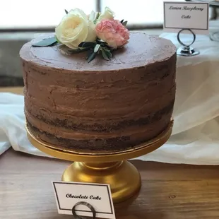 Chocolate cake with chocolate buttercream