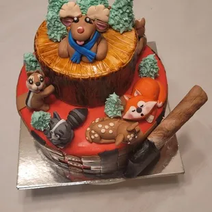 Baby shower cake view 2