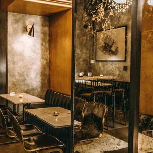 the interior of the restaurant