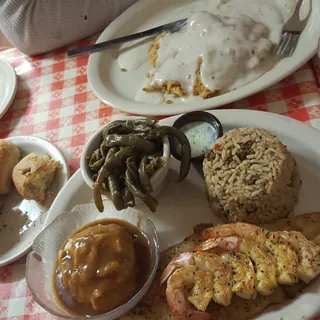 Grilled Catfish & Shrimp Combo