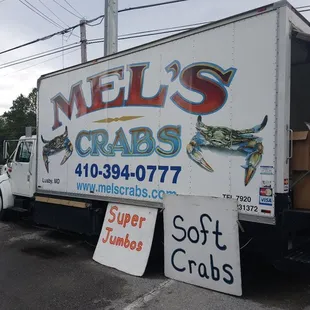 a truck parked in a parking lot