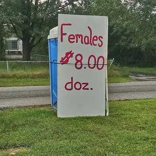 a sign in front of a store
