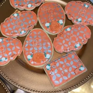 Birthday sugar cookies