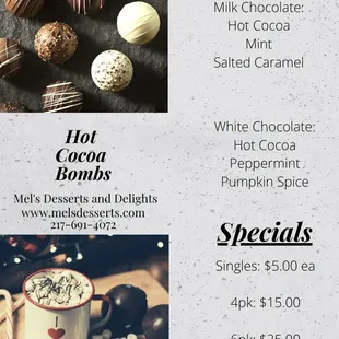 Hot cocoa bomb special!