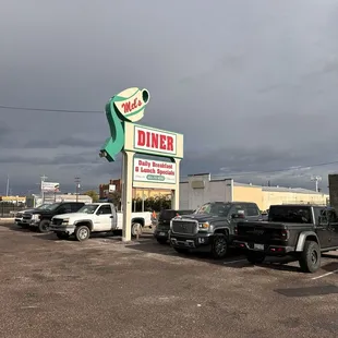 cars parked in a parking lot