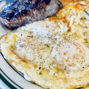 6 oz. Sirloin Steak and Eggs