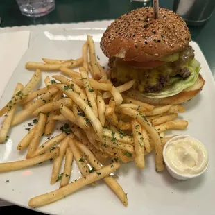 The 1/2 lb. Melburger, it's a quality cheeseburger!