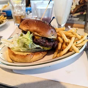 My burger at Mel's. 12/17/23