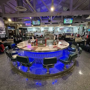 Classic American diner styling