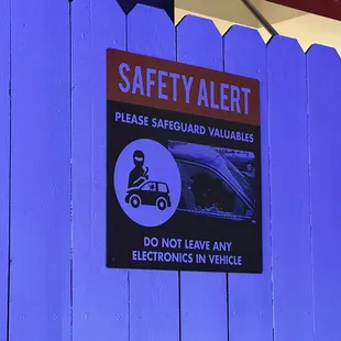 Pay attention- lot is well lit but don&apos;t be a target