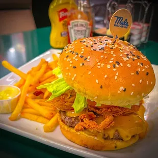 Route 66 Burger with Fries