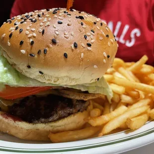 Surriously, Route 66 burger- the best I ever tasted ($19.50)