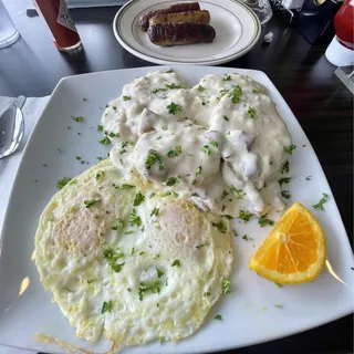 Biscuits And Homemade Country Gravy