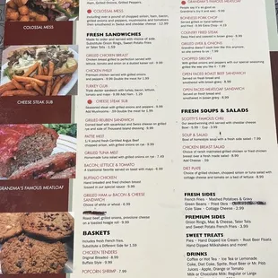 the menu