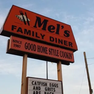 The big sign in front of Mel&apos;s