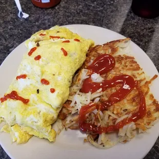Chicken Florentine Omelette