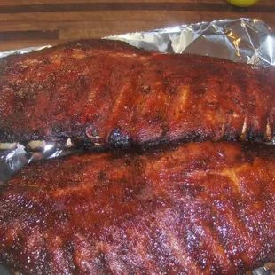 The best ribs in town. Home made rub and sauce, that will knock you off your feet.!!!!!