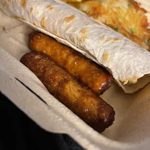 Side of sausages
