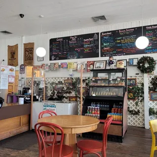 the interior of the restaurant