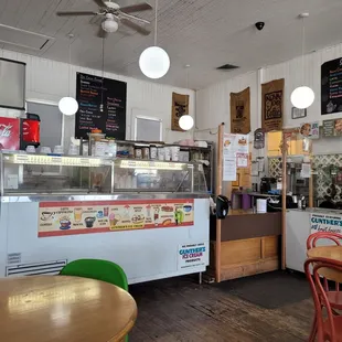 the interior of the restaurant