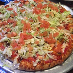 Taco pizza