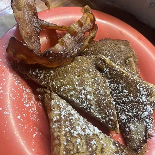 French toast with bacon