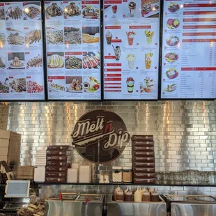 Dessert menu