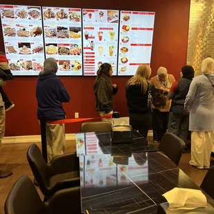 Menu wall