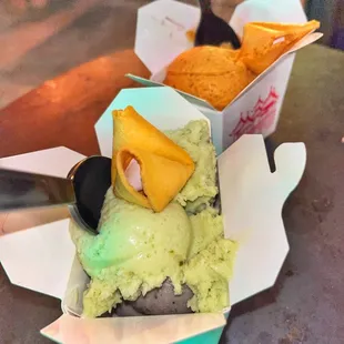 Pistachio, Blueberry Matcha, &amp; Thai Tea