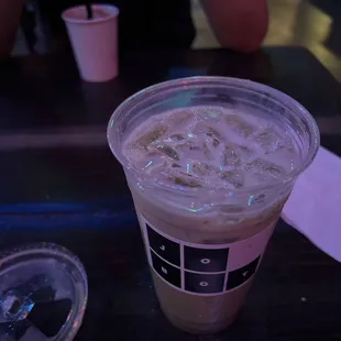 Iced matcha latte