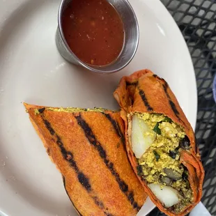 Vegan breakfast burrito