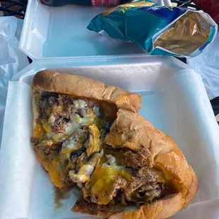 BIG Cheddar sandwich