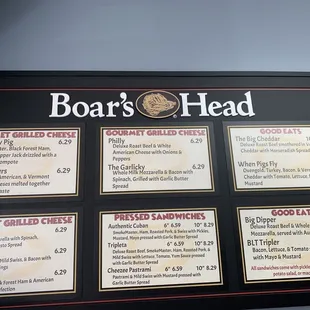 New, expanded menu